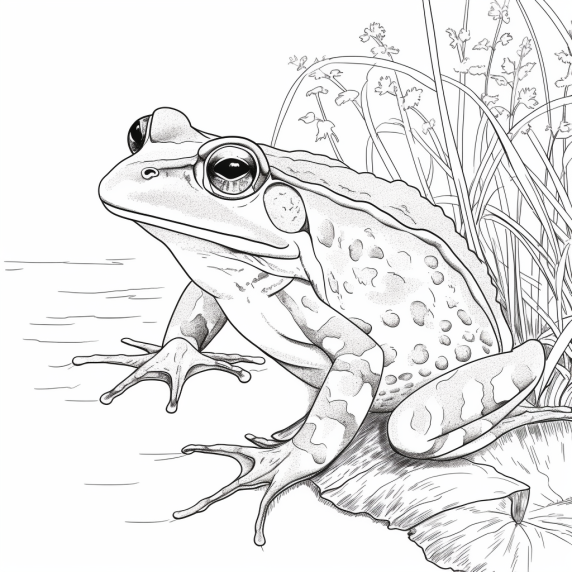 Frog drawing