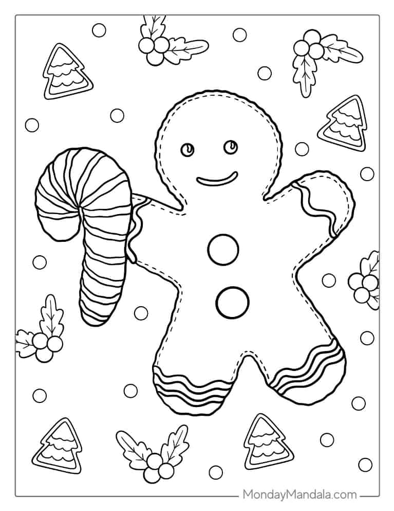 Christmas coloring pages free pdf printables