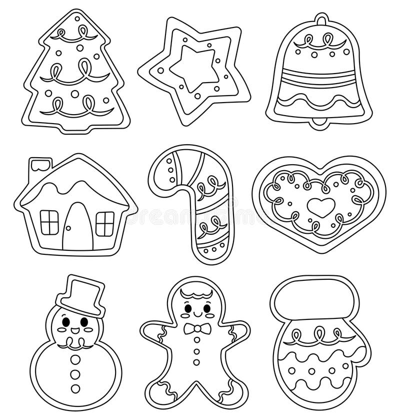 Christmas baking coloring stock illustrations â christmas baking coloring stock illustrations vectors clipart