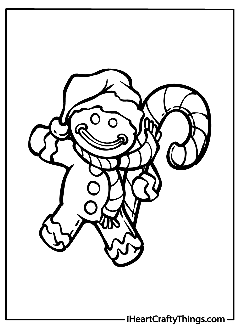 Christmas gingerbread coloring pages free printables