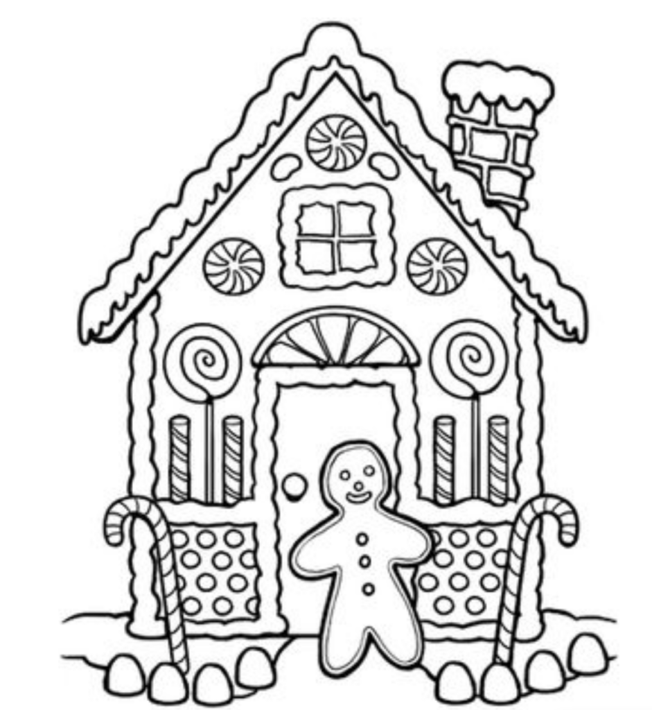 Creative holiday fun with gingerbread house coloring pages