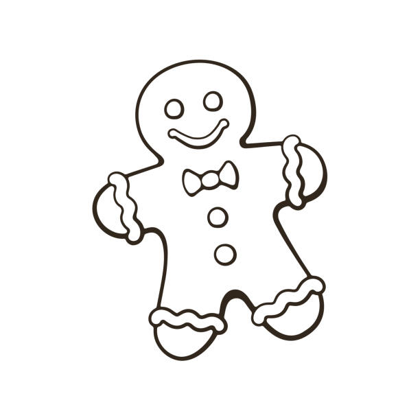 Gingerbread man stock illustrations royalty