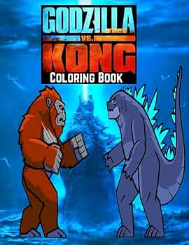 Godzilla vs kong coloring book beautiful coloring pages kingkong godzillaking of monster lovers