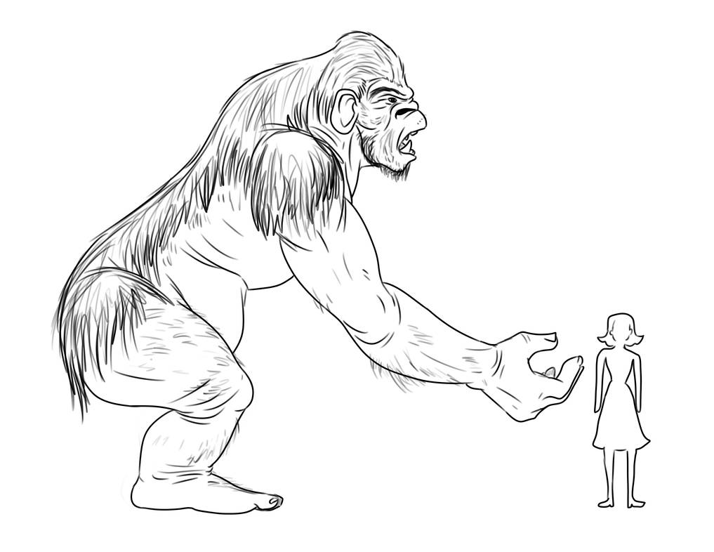 Realistic king kong by artmakerproductions on