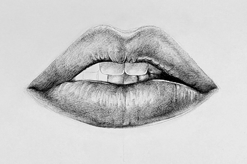 How to draw lips