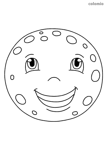 Moon coloring pages free printable moon coloring sheets