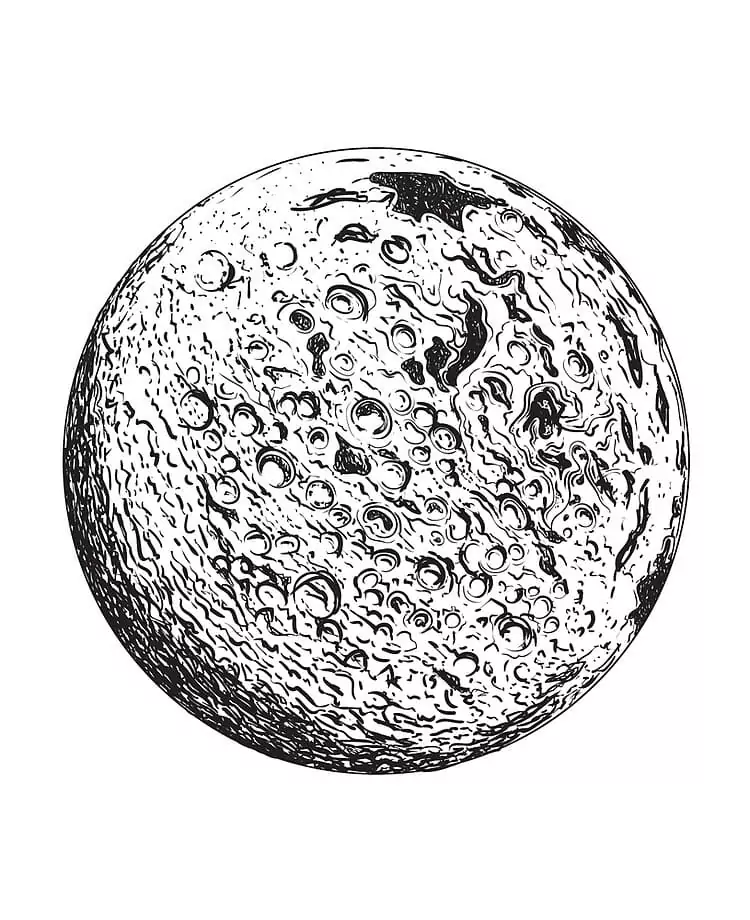 Moon malvorlagen