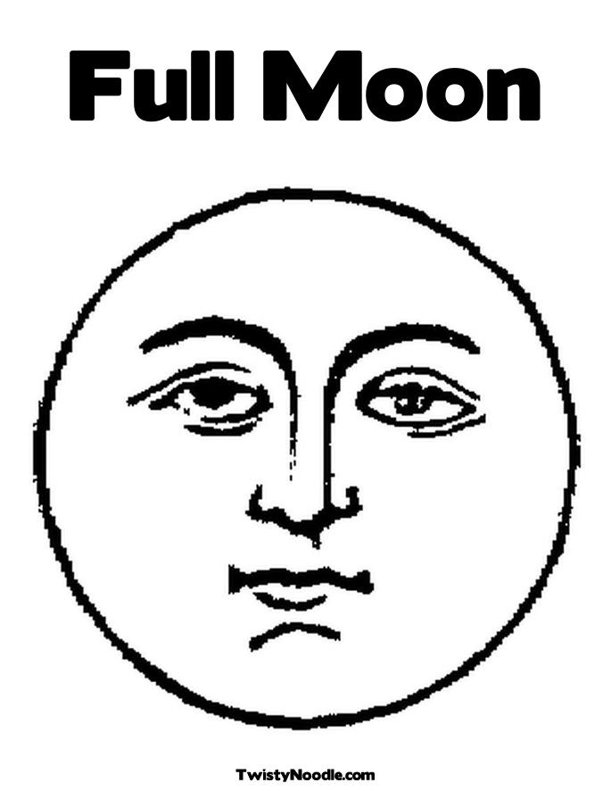 Full moon moon coloring pages coloring pages man on the moon