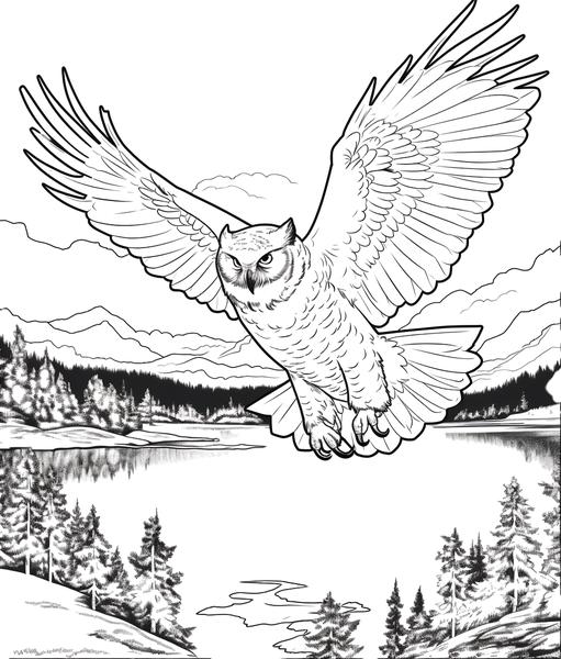 Free printable owls coloring pages list