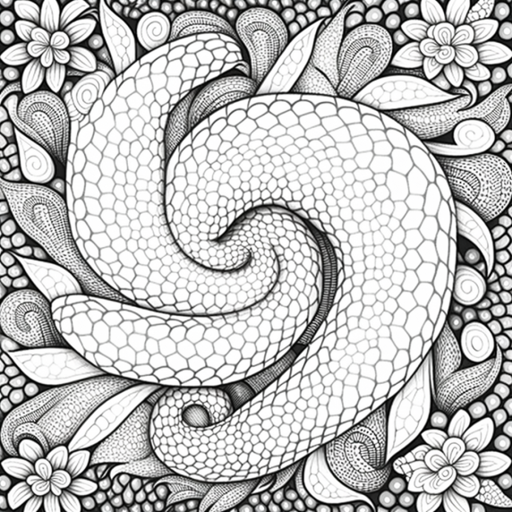 Snake drawing