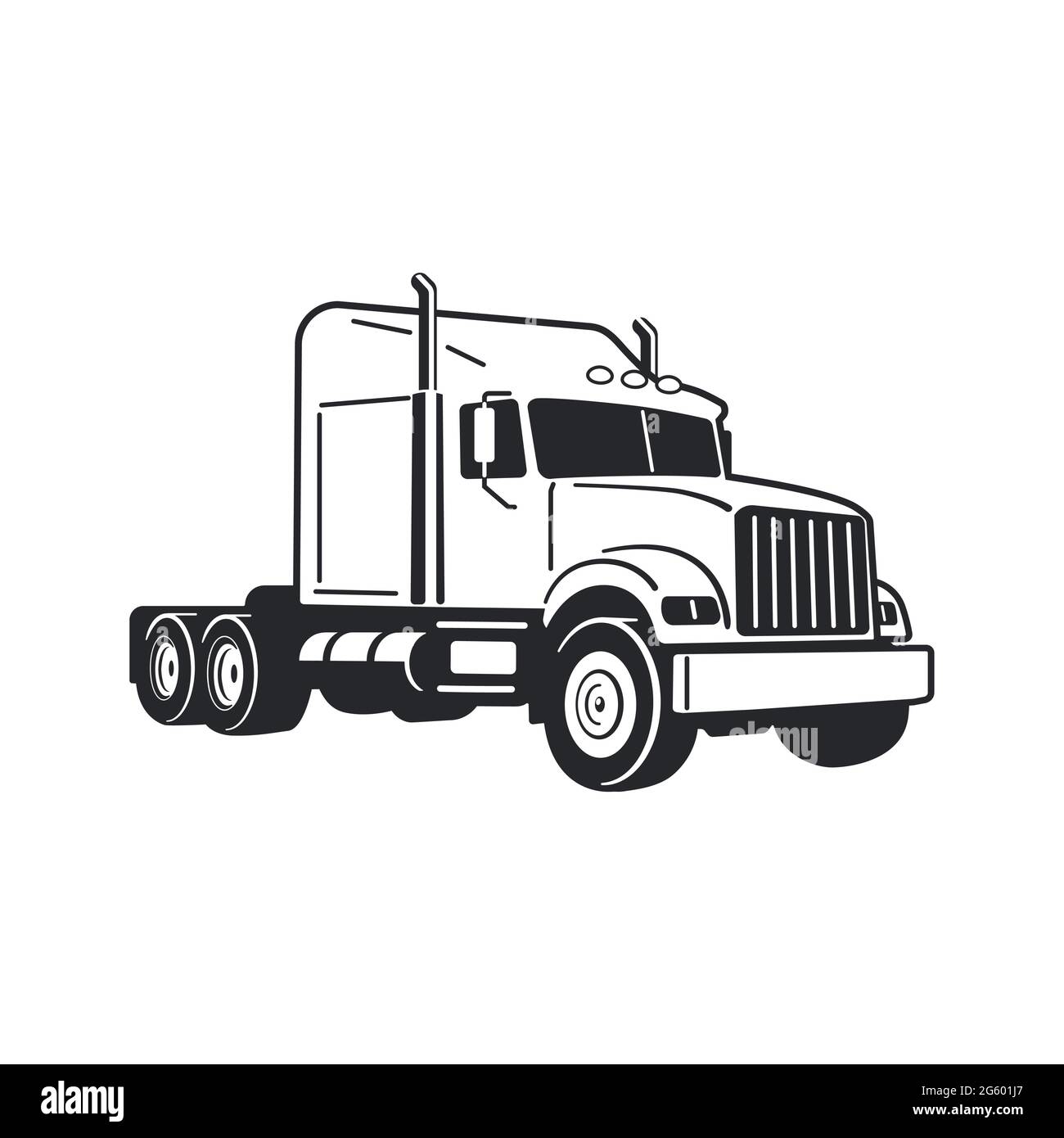 Semi truck cut out stock images pictures