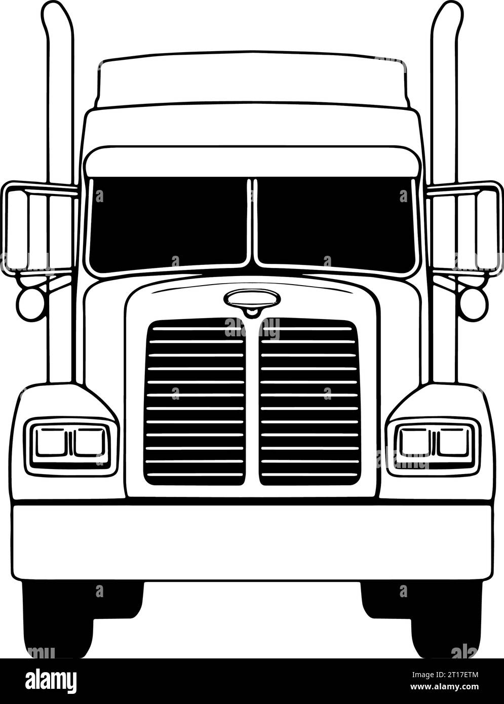 Semi truck cut out stock images pictures