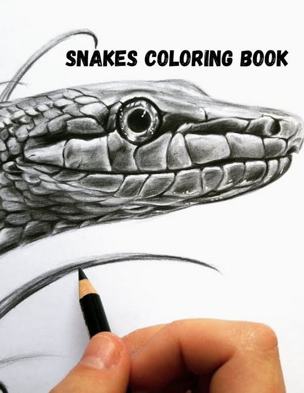 Snakes coloring book snakes coloring book for kids and toddlers a unique collection of coloring pages decorative reptiles threatening hooded cobras other