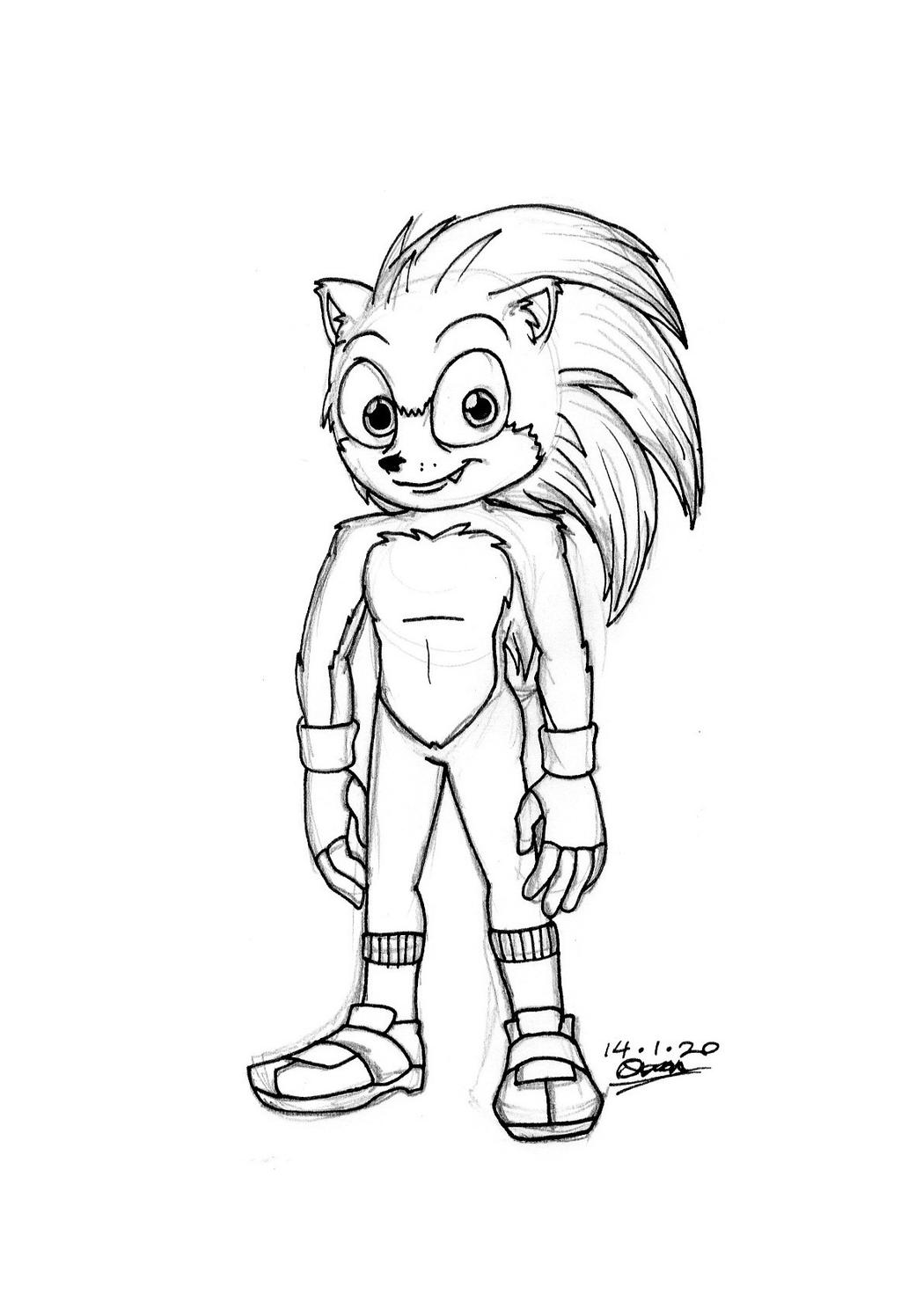 Movie sonic redesign concept by tmntsam on