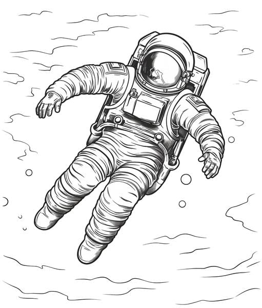 Free printable space coloring pages list