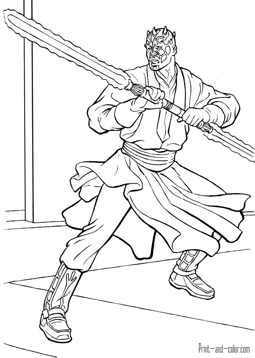 Star wars coloring pages print and color