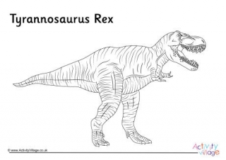 Tyrannosaurus rex louring page