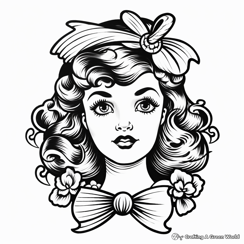 Tattoo coloring pages