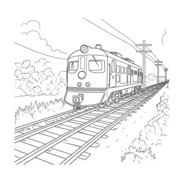 Realistic train drawing png transparent images free download vector files
