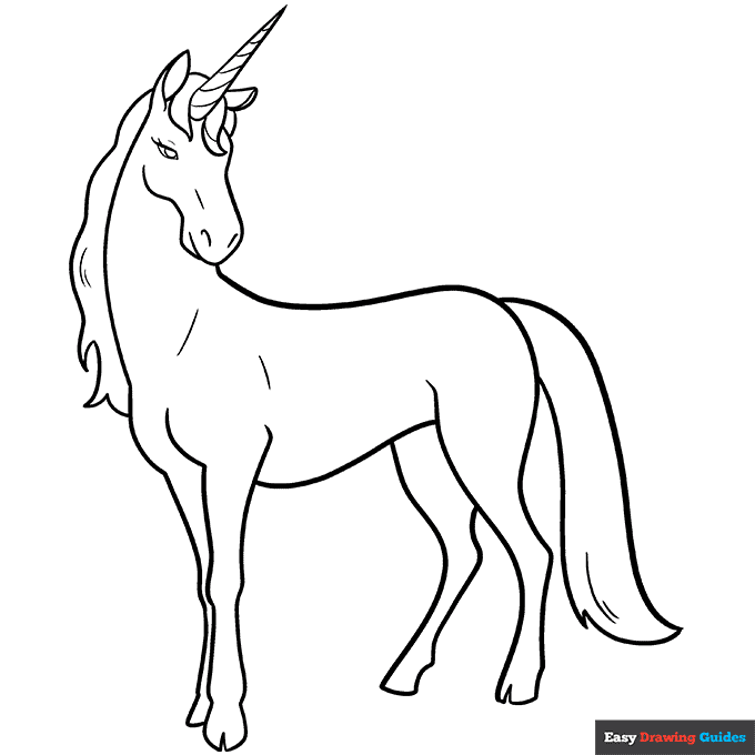 Free printable unicorn coloring pages for kids