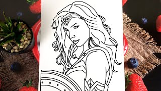 How to color wonder woan