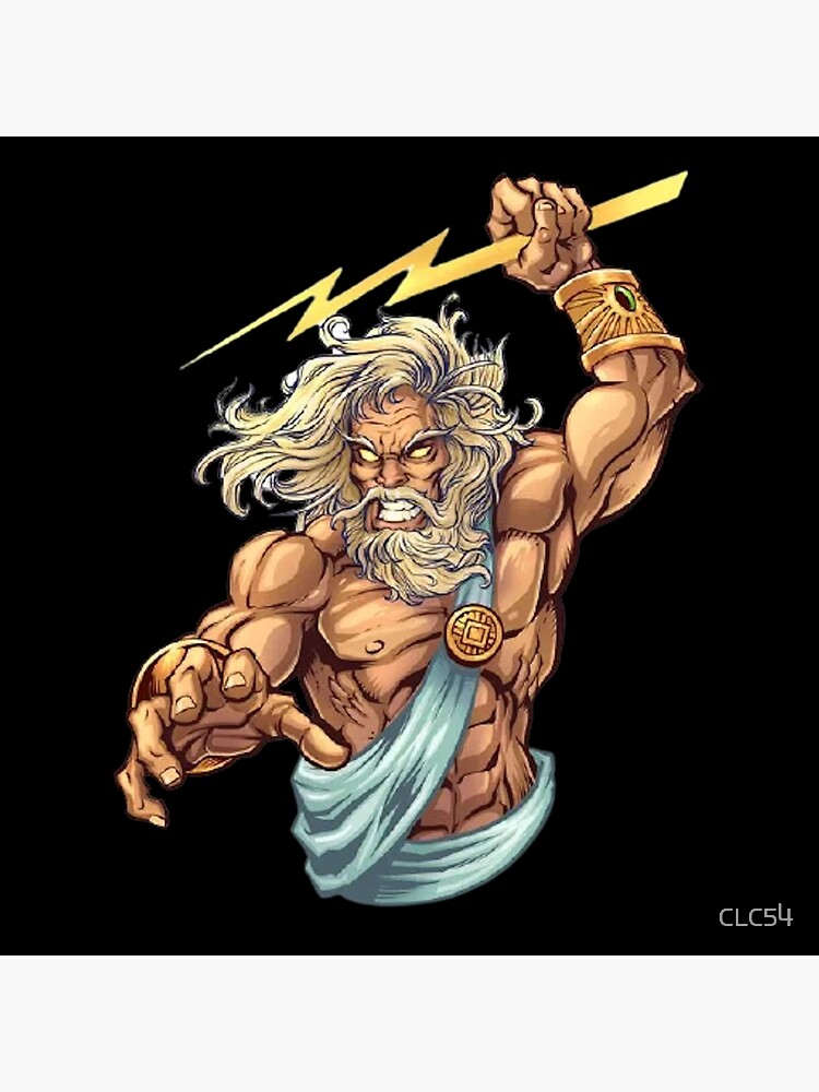 Zeus art board print by clc