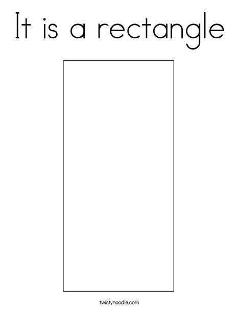 It is a rectangle coloring page