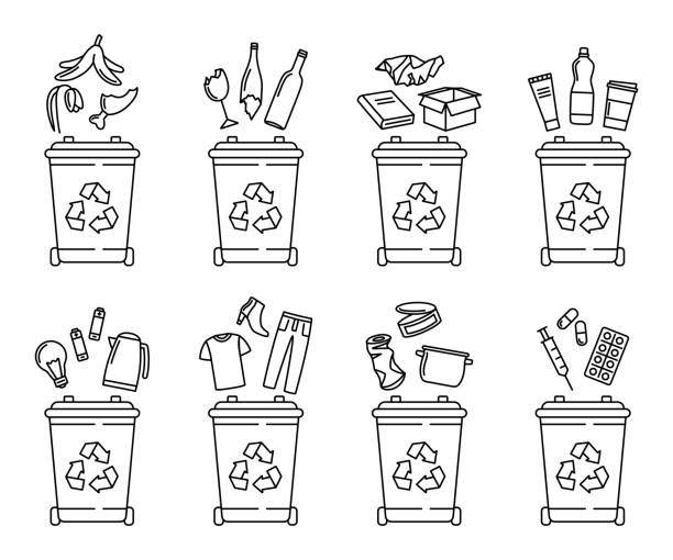 Recycle glass stock illustrations royalty