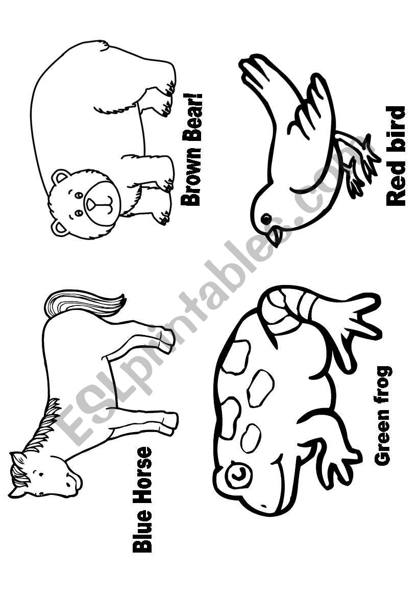 Brown bear brown bear coloring pages