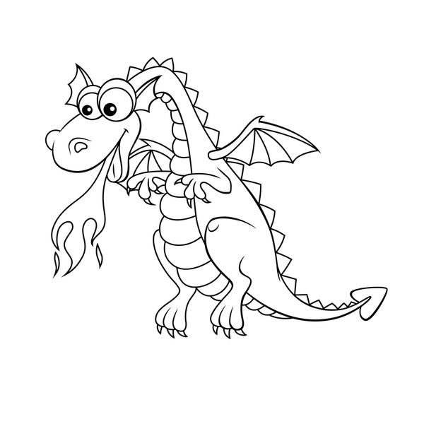 Dragon child drawing royalty
