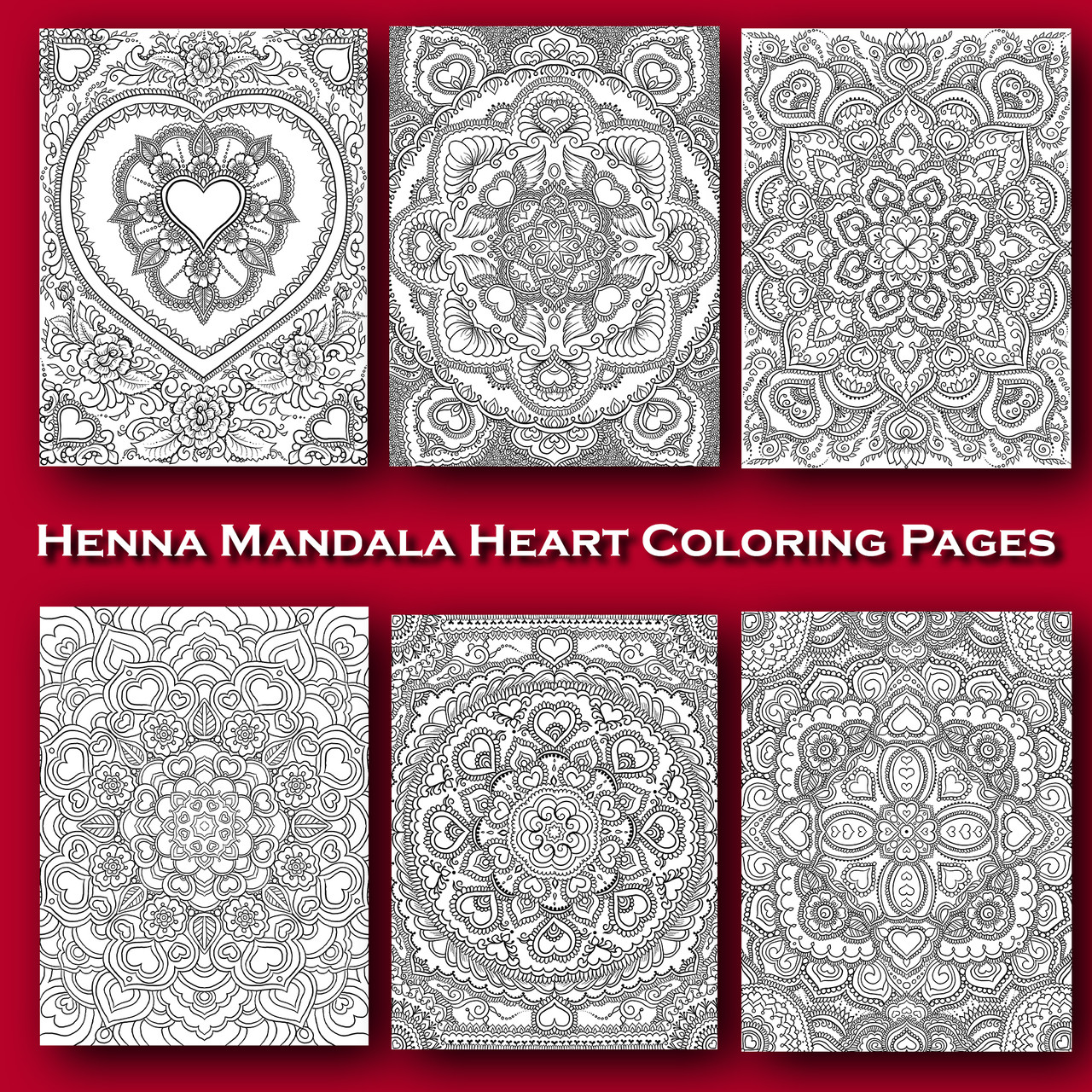 Inspired heart valentines day coloring pages