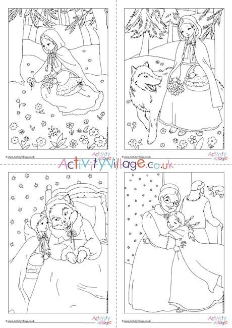 Little red riding hood louring pages