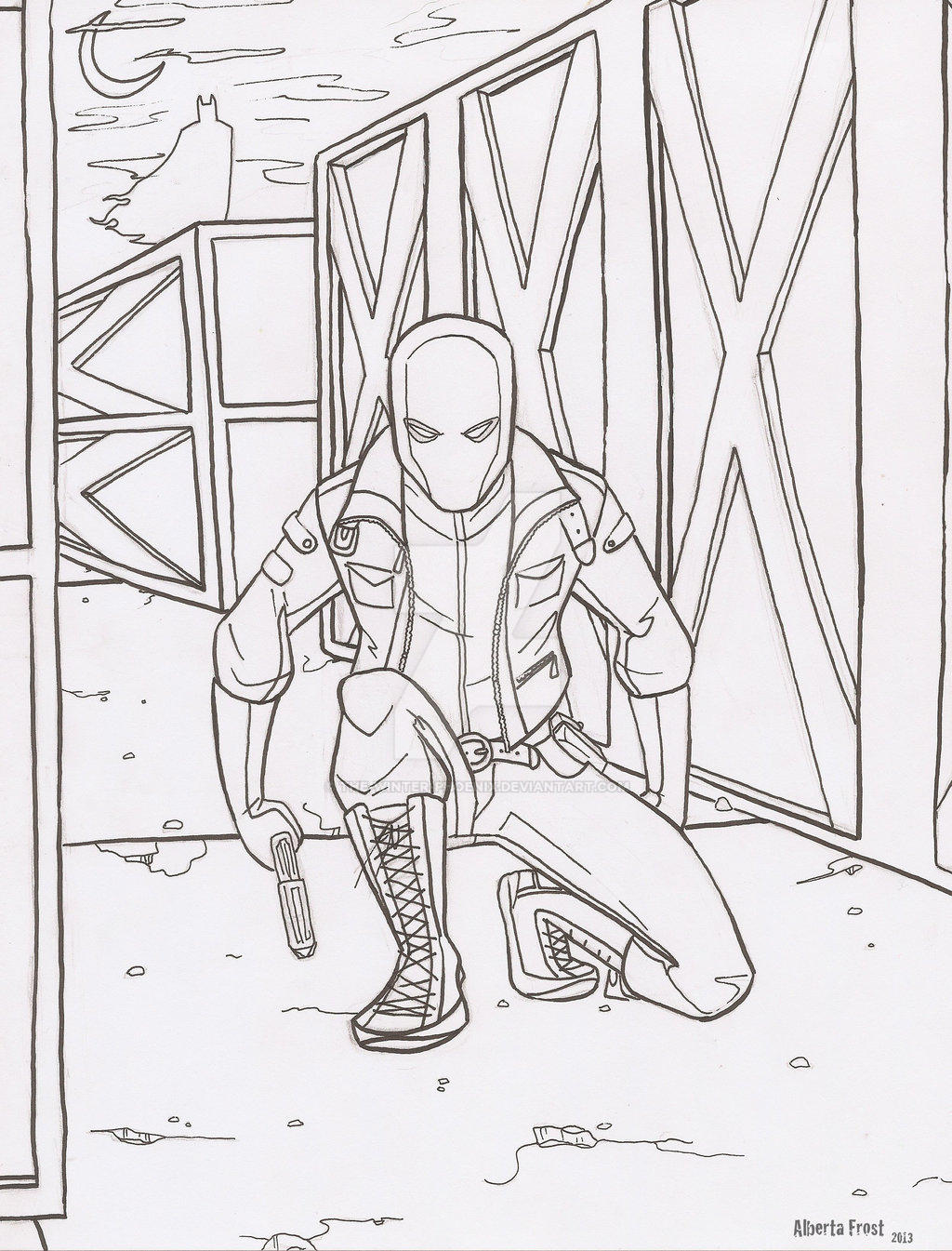 Red hood line by the