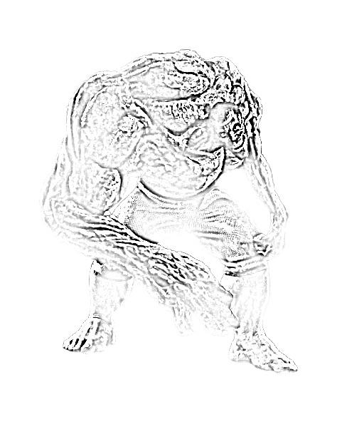 Earth red hulk coloring page by sebastian