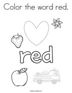 Red coloring pages