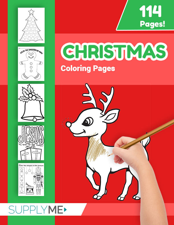 Christmas coloring pages bundle