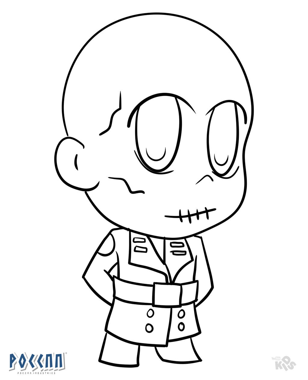 Chibi red skull to color avengers lineart by poccnnindustries on