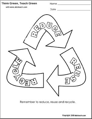 Coloring page think green