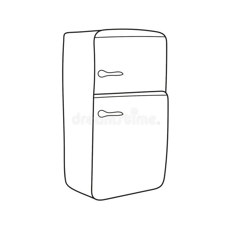 Refrigerator coloring stock illustrations â refrigerator coloring stock illustrations vectors clipart