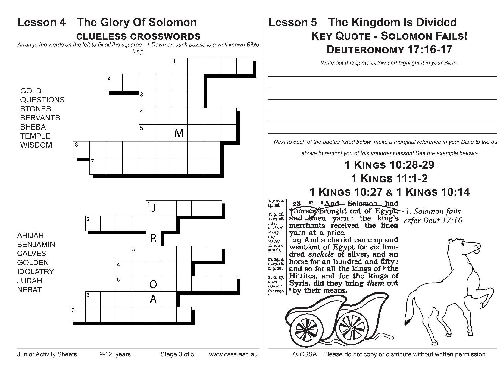 Division in the kingdom cssa junior stage lesson â magnify him together
