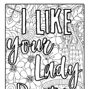 Just a bad girl with her naughty mind dirty swear word coloring book for women funny bad words coloring pages for her funny curse words quotes for stress relief anson