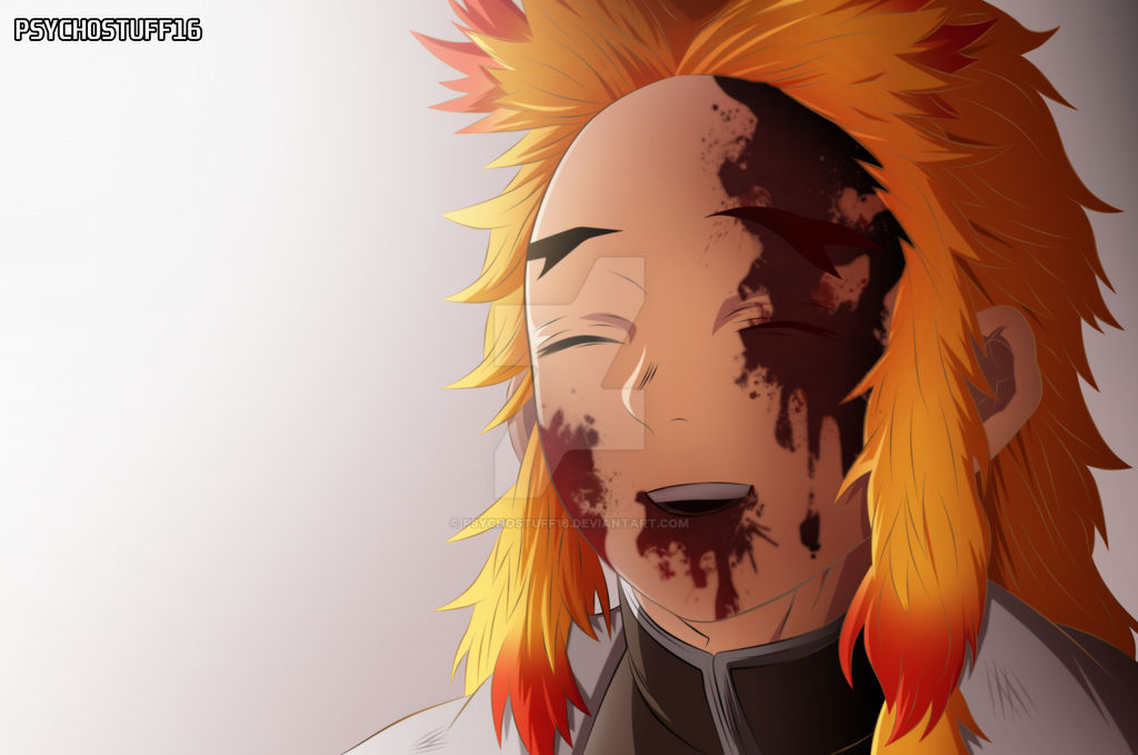 Rengoku demon slayer manga coloring by psychostuff on