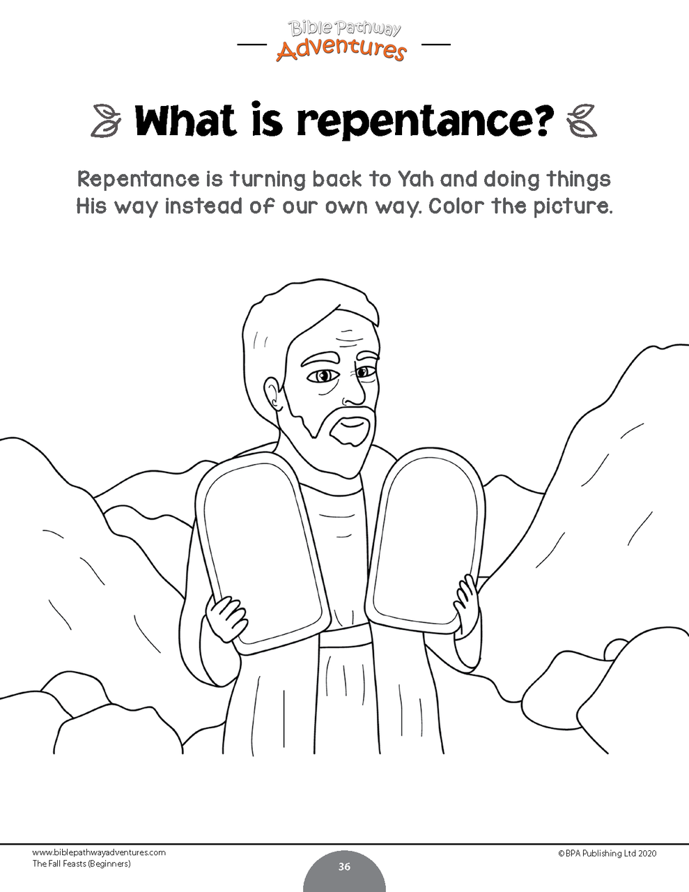The fall feasts activity book for beginners