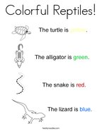 Reptile coloring pages