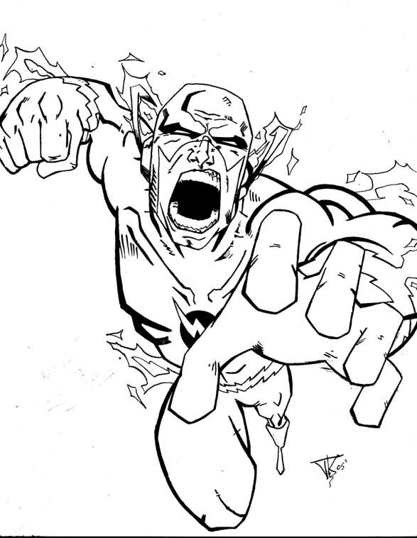 Reverse flash inked by joker