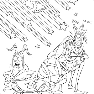 Rick and morty the official coloring book sometimes science is more art than science insight editions baechle austin books
