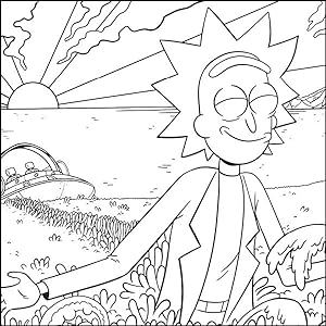 Rick and morty the official coloring book sometimes science is more art than science insight editions baechle austin books