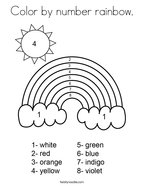 Rainbow coloring pages