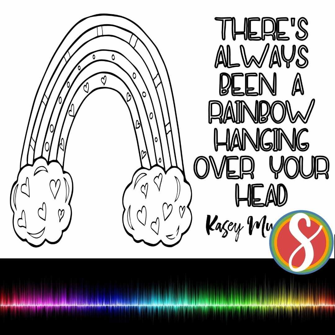 Free rainbow coloring pages â stevie doodles