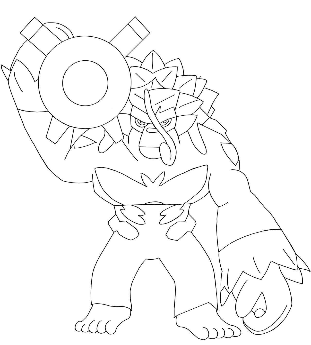 George the rillaboom outline by minyboy on